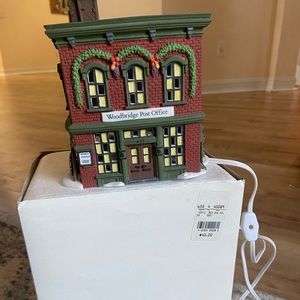 Christmas decor. Lighted houses.